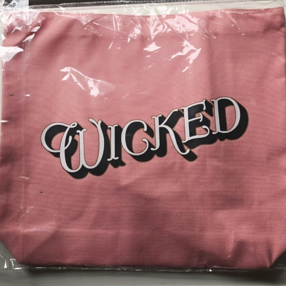 Wicked Movie Glinda Pink Canvas Tote Bag Promo NEW SEALED